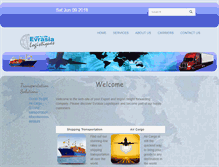 Tablet Screenshot of evrasia-freight.com
